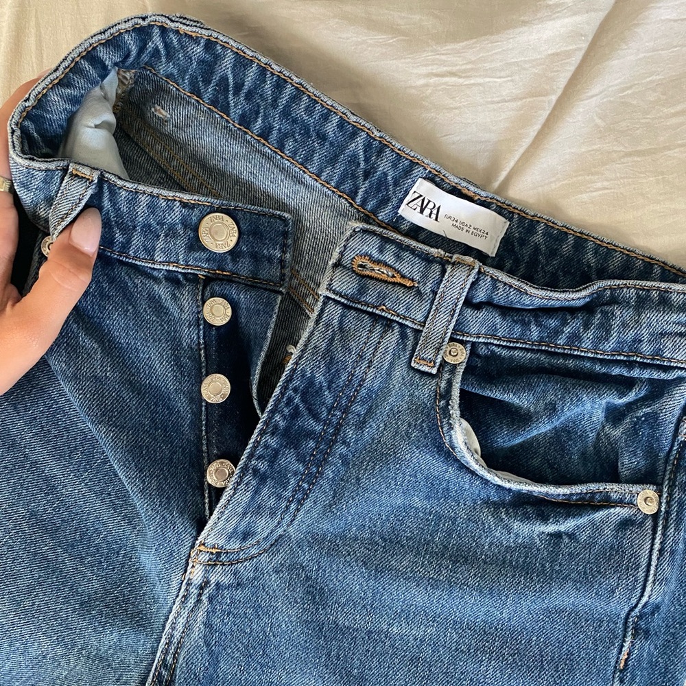zara straight leg jeans
